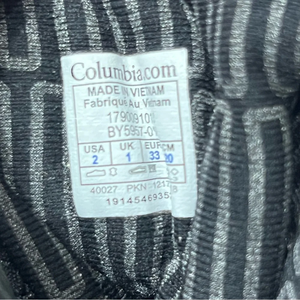 Columbia Black Bugaboot Waterproof Boots
